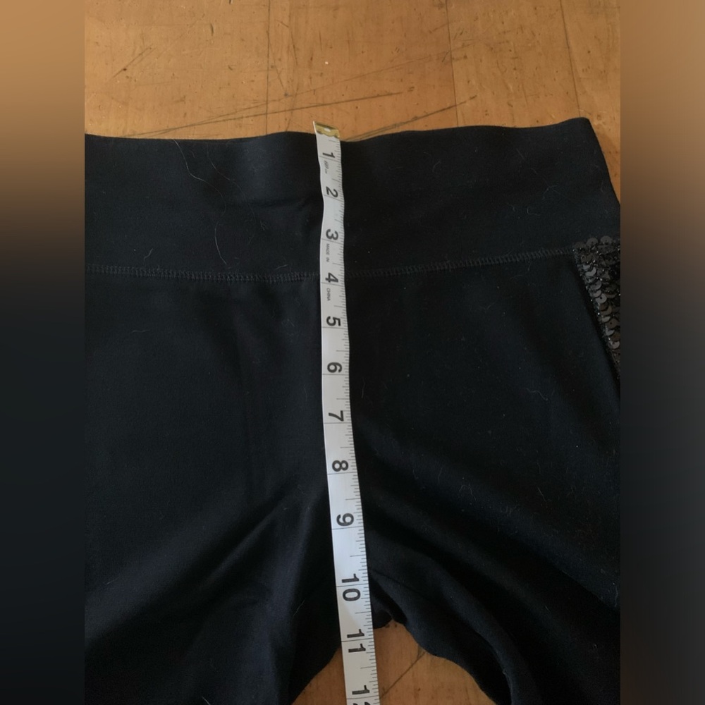 INC tuxedo sequined leggings Black size 2 - Picture 9 of 10
